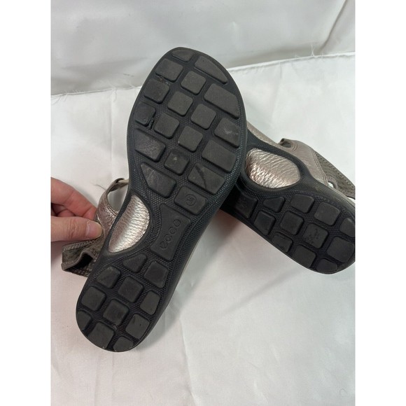 Ecco Jab Toggle Leather Metallic Slingback Sandals Sz 6 / 36  Woman’s Outdoor‎ - Picture 6 of 9
